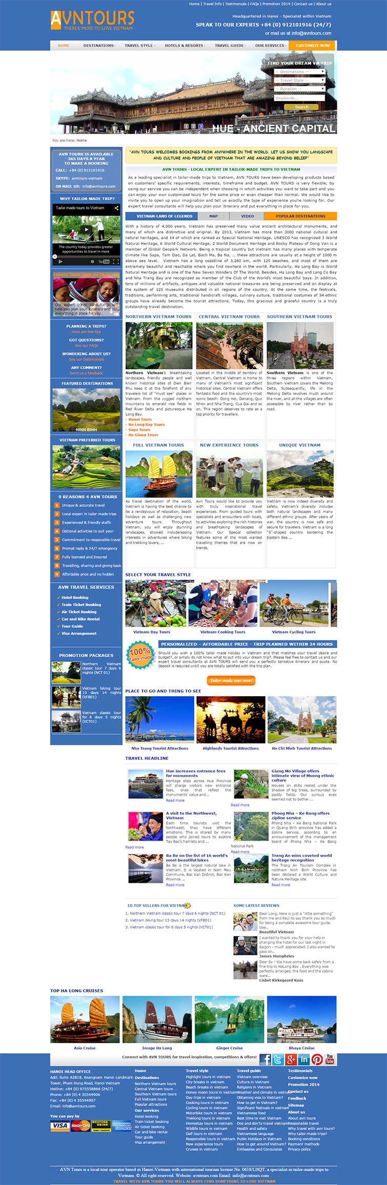 Thiết kế website du lịch đặt tours