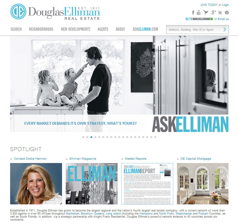Thiết kế web bất động sản elliman