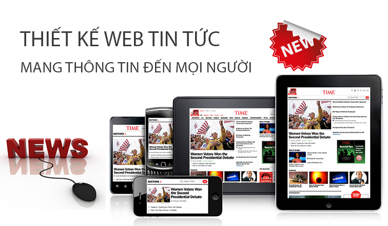 Thiết kế website tin tức công ty triệu view