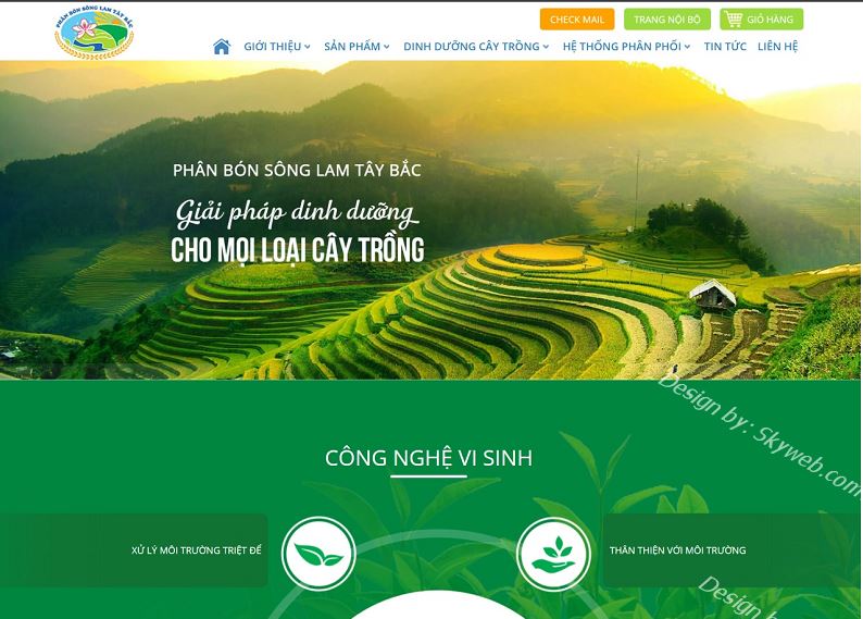 Thiết kế Website Phân Bón Sông Lam Tây Bắc